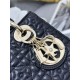 Repliche Borsa Dior Cannage Lucky Star Studded Mini Lady Dior con ciondoli D.I.O.R. nero Imitazioni Outlet Italia