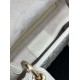 Repliche Borsa Dior Cannage Lucky Star Studded Mini Lady Dior con ciondoli D.I.O.R. Bianca Imitazioni Outlet Italia