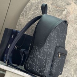 Repliche Zaino con cerniera Dior Rider 2.0 Dior Gravity blu navy uomo Imitazioni Outlet Italia
