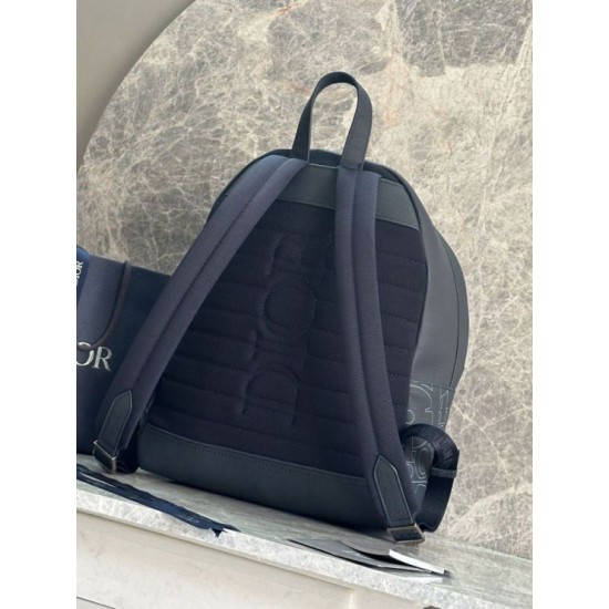 Repliche Zaino con cerniera Dior Rider 2.0 Dior Gravity blu navy uomo Imitazioni Outlet Italia
