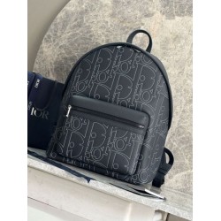 Repliche Zaino con cerniera Dior Rider 2.0 Dior Gravity blu navy uomo Imitazioni Outlet Italia