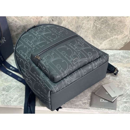 Repliche Zaino con cerniera Dior Rider 2.0 Dior Gravity blu navy uomo Imitazioni Outlet Italia