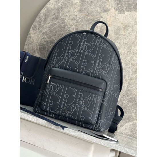Repliche Zaino con cerniera Dior Rider 2.0 Dior Gravity blu navy uomo Imitazioni Outlet Italia