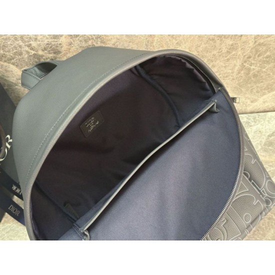Repliche Zaino con cerniera Dior Rider 2.0 Dior Gravity blu navy uomo Imitazioni Outlet Italia