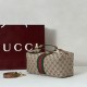 Repliche Borsa media Gucci Vanity con manico superiore 857799 Marrone Imitazioni Outlet Italia