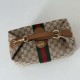 Repliche Borsa media Gucci Vanity con manico superiore 857799 Marrone Imitazioni Outlet Italia