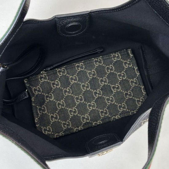 Replica Borsa tote piccola Gucci Giglio 860845 nera/bianca False Online Repliche Borsa tote piccola Gucci Giglio 860845 nera/bianca Imitazioni Outlet Italia