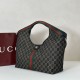 Repliche Borsa tote grande Gucci Giglio 853971 bianco/nero Imitazioni Outlet Italia