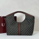 Repliche Borsa tote grande Gucci Giglio 853971 bianco/nero Imitazioni Outlet Italia