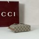 Repliche Gucci 855491 GG Emblem mini borsa marrone Imitazioni Outlet Italia
