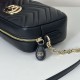 Repliche Gucci 855273 GG Marmont borsa piccola per fotocamera nera Imitazioni Outlet Italia