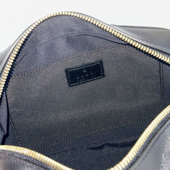 Repliche Gucci 855273 GG Marmont borsa piccola per fotocamera nera Imitazioni Outlet Italia
