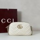 Repliche Gucci 855273 GG Marmont borsa piccola per fotocamera bianco Imitazioni Outlet Italia