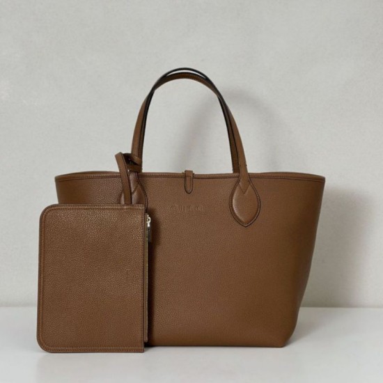 Repliche Gucci 839112 Totissima borsa grande tote reversibile marrone Imitazioni Outlet Italia