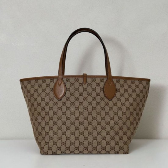 Repliche Gucci 839112 Totissima borsa grande tote reversibile marrone Imitazioni Outlet Italia