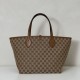 Repliche Gucci 839112 Totissima borsa grande tote reversibile marrone Imitazioni Outlet Italia