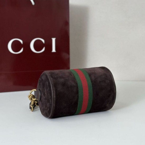Repliche Gucci 846869 Mini borsa Ophidia scamosciato marron Imitazioni Outlet Italia