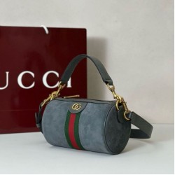 Repliche Gucci 846869 Mini borsa Ophidia scamosciato verde Imitazioni Outlet Italia