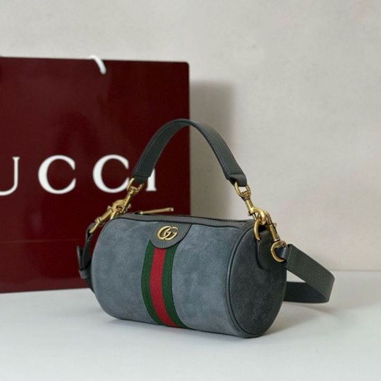 Repliche Gucci 846869 Mini borsa Ophidia scamosciato verde Imitazioni Outlet Italia