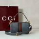 Repliche Gucci 846869 Mini borsa Ophidia scamosciato verde Imitazioni Outlet Italia