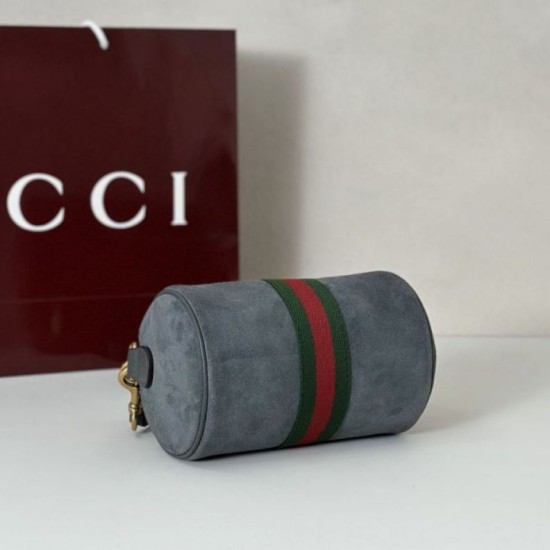 Repliche Gucci 846869 Mini borsa Ophidia scamosciato verde Imitazioni Outlet Italia