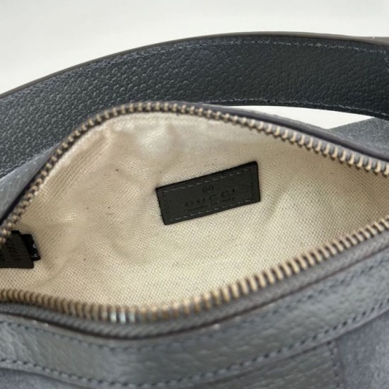 Repliche Gucci 846869 Mini borsa Ophidia scamosciato verde Imitazioni Outlet Italia