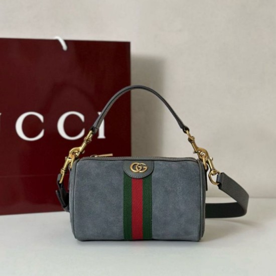 Repliche Gucci 846869 Mini borsa Ophidia scamosciato verde Imitazioni Outlet Italia