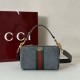 Repliche Gucci 846869 Mini borsa Ophidia scamosciato verde Imitazioni Outlet Italia