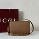 Repliche Borsa a tracolla piccola Siena Gucci 846705 marrone Imitazioni Outlet Italia