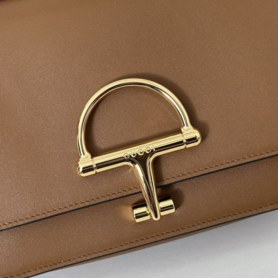 Repliche Borsa a tracolla piccola Siena Gucci 846705 marrone Imitazioni Outlet Italia