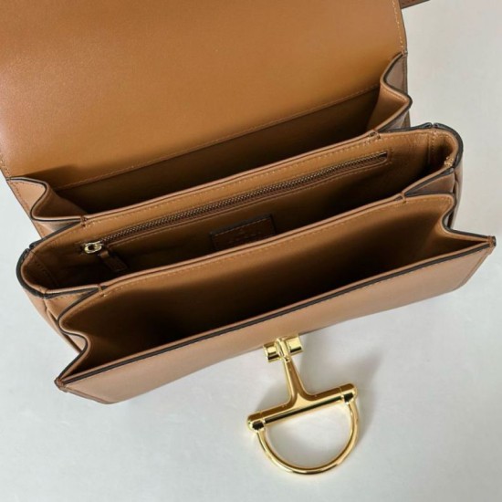 Repliche Borsa a tracolla piccola Siena Gucci 846705 marrone Imitazioni Outlet Italia