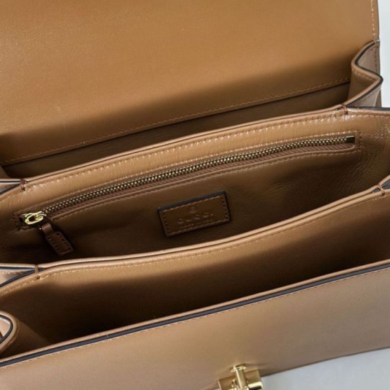 Repliche Borsa a tracolla piccola Siena Gucci 846705 marrone Imitazioni Outlet Italia