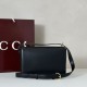 Repliche Borsa a tracolla piccola Siena Gucci 846705 Nero Imitazioni Outlet Italia