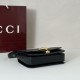 Repliche Borsa a tracolla piccola Siena Gucci 846705 Nero Imitazioni Outlet Italia