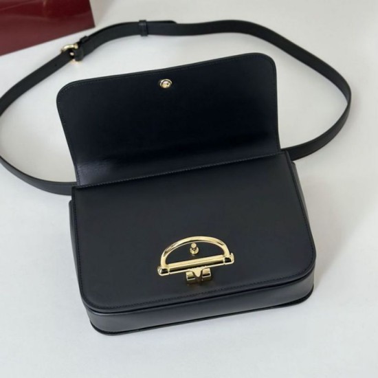 Repliche Borsa a tracolla piccola Siena Gucci 846705 Nero Imitazioni Outlet Italia