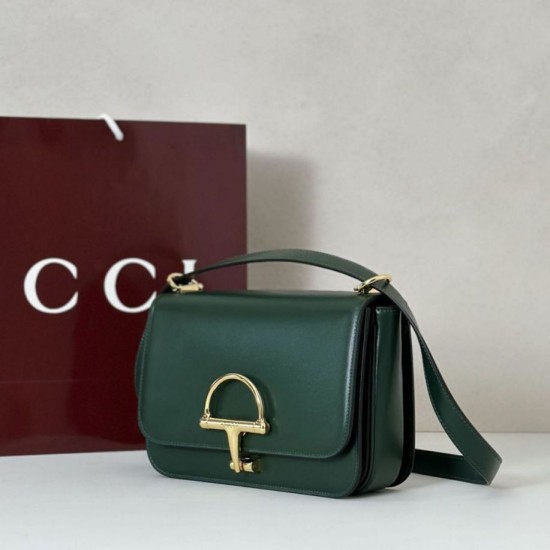Repliche Borsa a tracolla piccola Siena Gucci 846705 verde Imitazioni Outlet Italia
