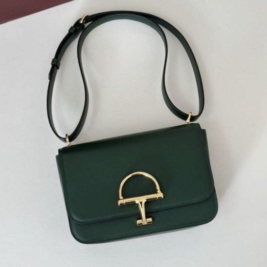 Repliche Borsa a tracolla piccola Siena Gucci 846705 verde Imitazioni Outlet Italia