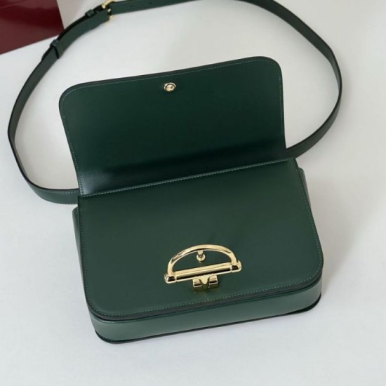 Repliche Borsa a tracolla piccola Siena Gucci 846705 verde Imitazioni Outlet Italia