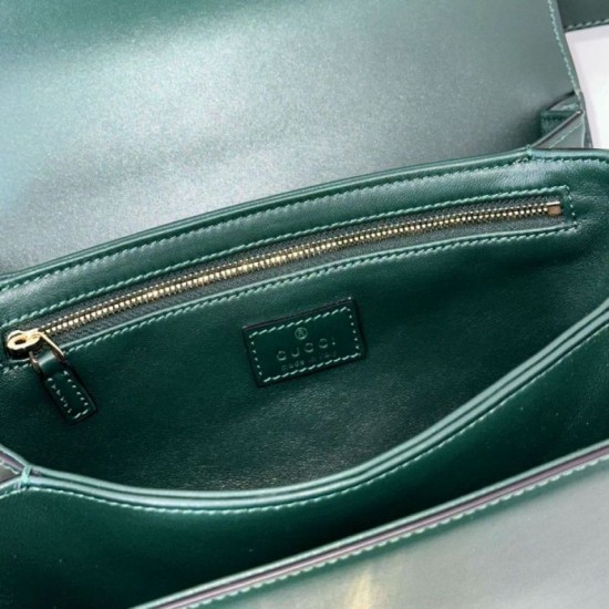 Repliche Borsa a tracolla piccola Siena Gucci 846705 verde Imitazioni Outlet Italia