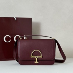 Repliche Borsa a tracolla piccola Siena Gucci 846705 Marrone Imitazioni Outlet Italia