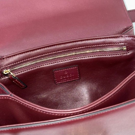 Repliche Borsa a tracolla piccola Siena Gucci 846705 Marrone Imitazioni Outlet Italia