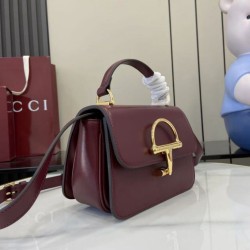 Repliche Borsa piccola con manico Gucci Siena 855536 marrone Imitazioni Outlet Italia