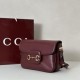 Repliche Borsa a tracolla piccola Gucci Horsebit 1955 Aura 847063 Borgogna Imitazioni Outlet Italia