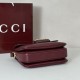 Repliche Borsa a tracolla piccola Gucci Horsebit 1955 Aura 847063 Borgogna Imitazioni Outlet Italia