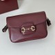 Repliche Borsa a tracolla piccola Gucci Horsebit 1955 Aura 847063 Borgogna Imitazioni Outlet Italia