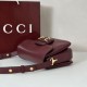 Repliche Borsa a tracolla piccola Gucci Horsebit 1955 Aura 847063 Borgogna Imitazioni Outlet Italia