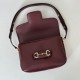 Repliche Borsa a tracolla piccola Gucci Horsebit 1955 Aura 847063 Borgogna Imitazioni Outlet Italia