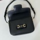 Repliche Borsa a tracolla piccola Gucci Horsebit 1955 Aura 847063 Nero Imitazioni Outlet Italia