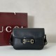 Repliche Borsa a tracolla piccola Gucci Horsebit 1955 Aura 847063 Nero Imitazioni Outlet Italia