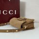 Repliche Borsa a tracolla piccola Gucci Horsebit 1955 Aura 847063 Pelle scamosciata Borgogna Imitazioni Outlet Italia